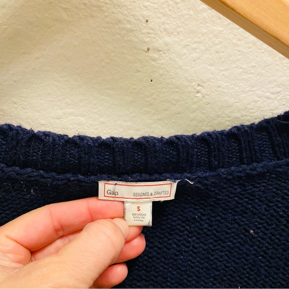 GAP Vintage Chunky Knit Grandpa Cardigan Wool Blend - Picture 4 of 5